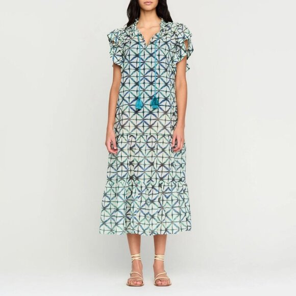 Marie Oliver Dasha Dress Beach Coverup Aqua Dye Size Medium - Picture 1 of 11
